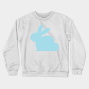 Pastel blue solid rabbit Crewneck Sweatshirt